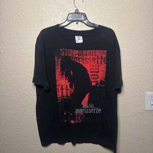 Vintage Alanis Morissette Tour Band T-Shirt. Single Stitch . Size Large